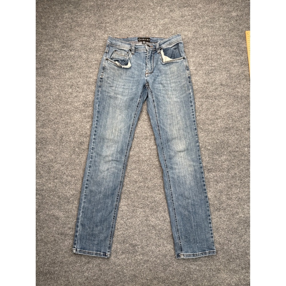 Empyre‎ Skeletor Mens Skinny Jeans Size 30 Medium Wash Blue Denim Stretch